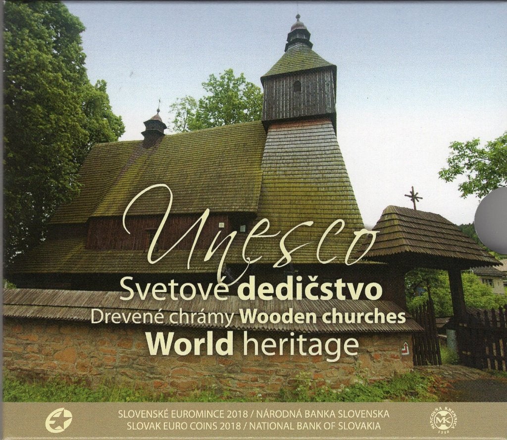 BU set Slowakije 2018 - 1 cent t/m 2 euro - UNESCO Blister, Verzenden, Slowakije, Overige waardes, Setje
