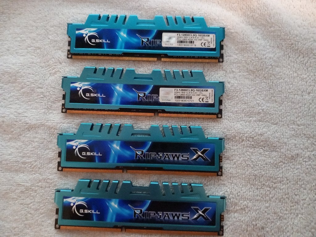 G.Skill RipJaws X 4x4 Ram, Computers en Software, RAM geheugen, Ophalen, DDR3, Zo goed als nieuw, Desktop