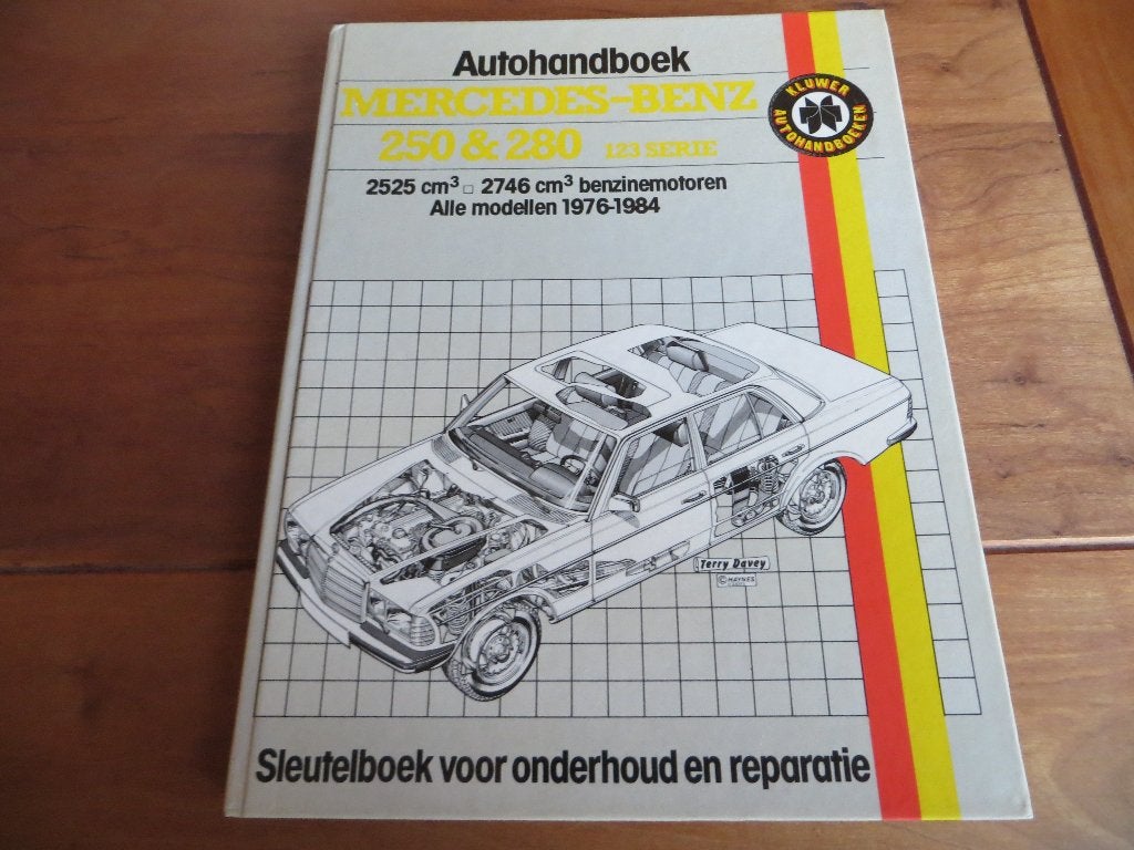 Kluwer Autohandboek vraagbaak Mercedes 250 280 280EW 123, Ophalen of Verzenden
