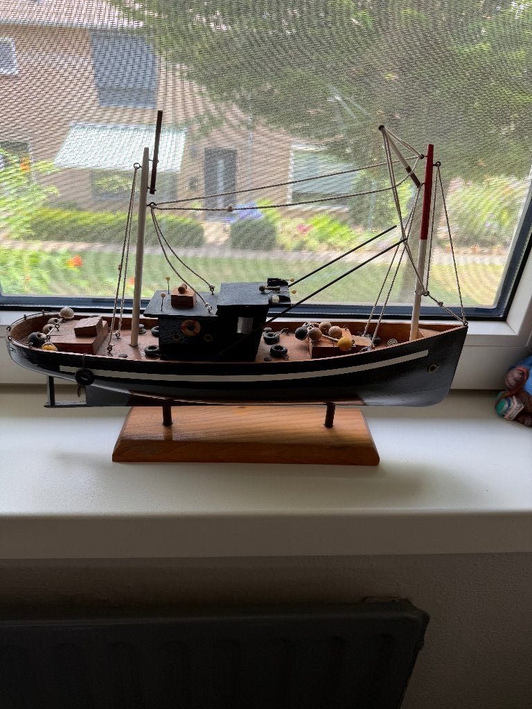 houten modelboot viskotter Eileen, Ophalen of Verzenden