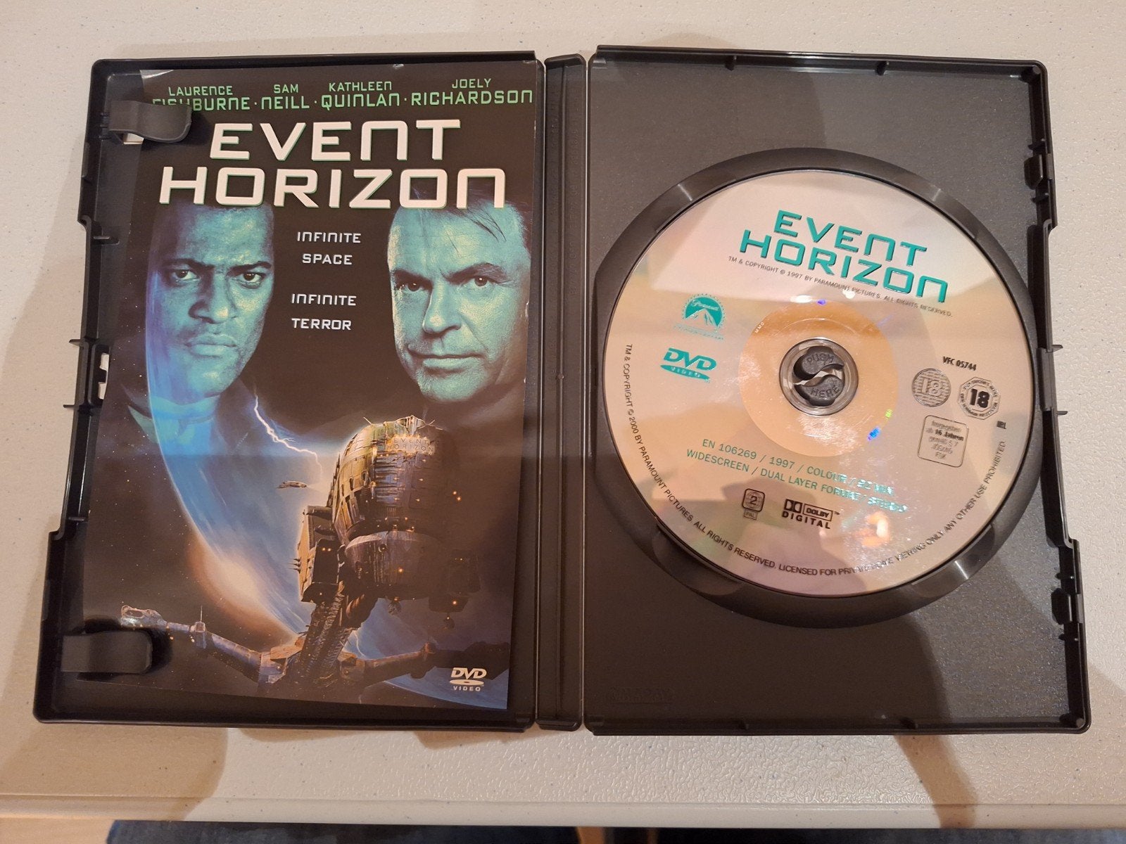 Event Horizon DVD - Sci-fi Horror Klassieker, Vanaf 18 jaar, Nederlands, Ophalen of Verzenden, Science Fiction