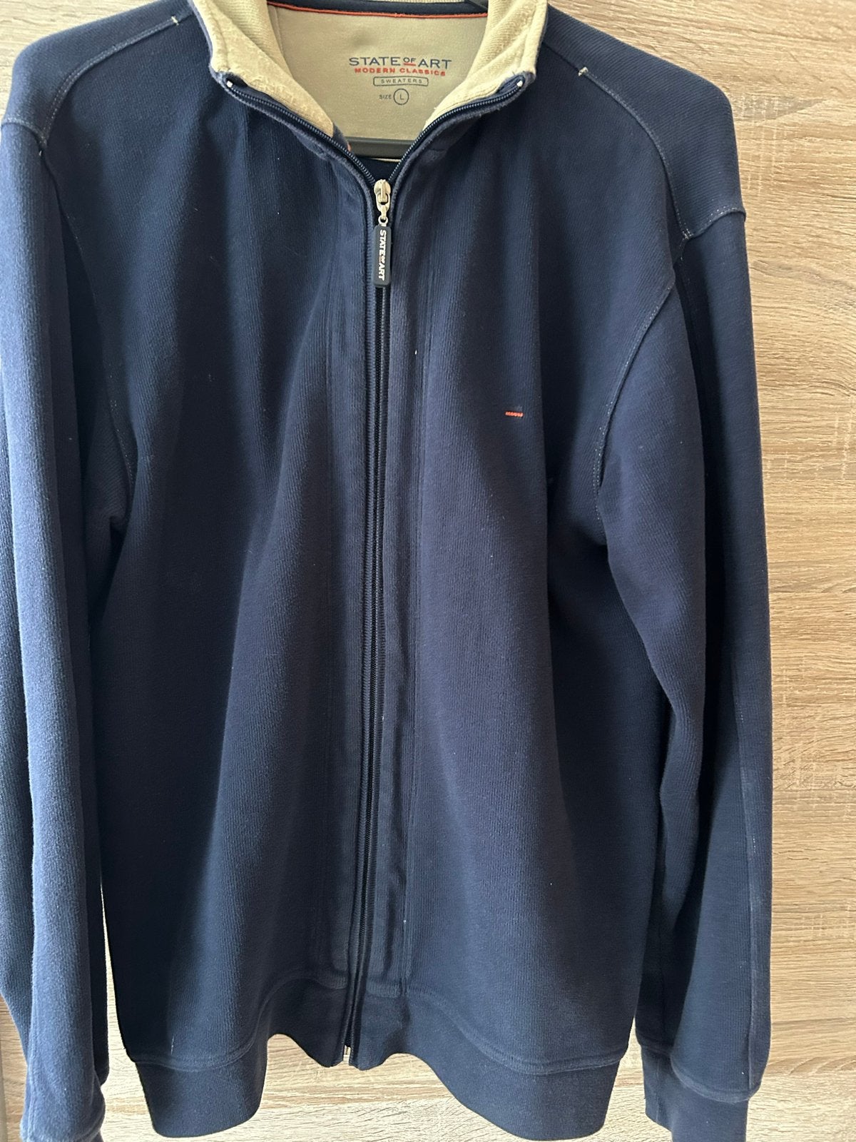 State of Art Vest met rits maat L, Ophalen of Verzenden, Zo goed als nieuw, Maat 52/54 (L), Blauw