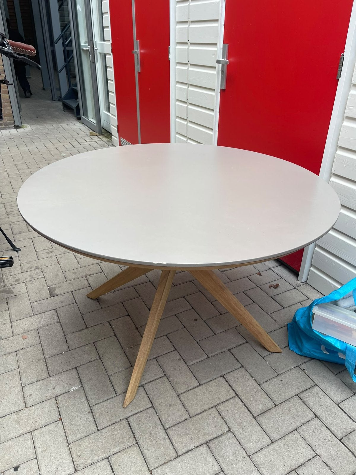Ronde tafel, Ophalen, 100 tot 150 cm, Rond, Zo goed als nieuw