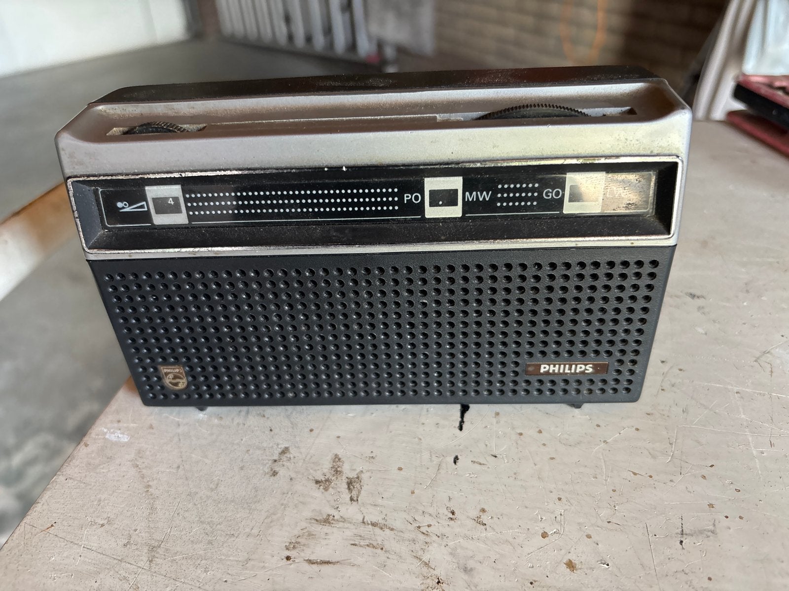 Vintage Philips Transistorradio - Klassieke Ontvanger, Audio, Tv en Foto, Ophalen of Verzenden, Gebruikt, Transistorradio