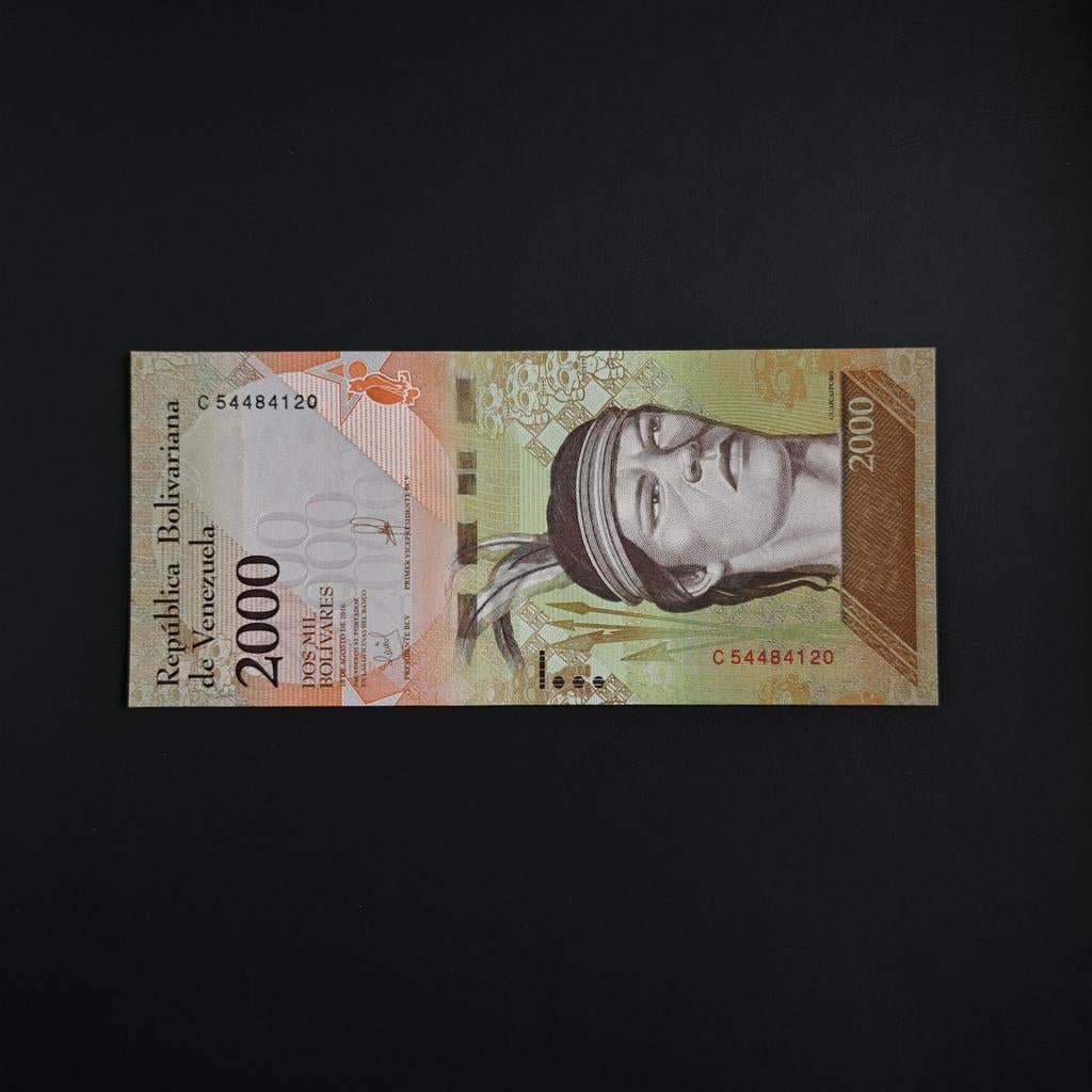 2000 bolivar Venezuela #038, Postzegels en Munten, Bankbiljetten | Amerika, Verzenden, Zuid-Amerika, Los biljet