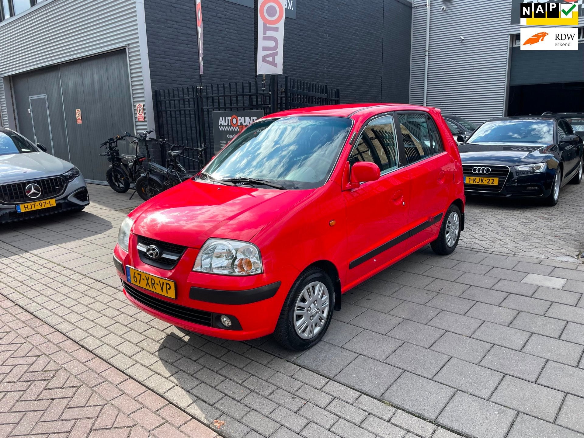 Hyundai Atos 1.1i Dynamic Cool 2e Eigenaar! Trekhaak Airco N, Auto's, Voorwielaandrijving, 31 €/maand, 4 cilinders, Origineel Nederlands