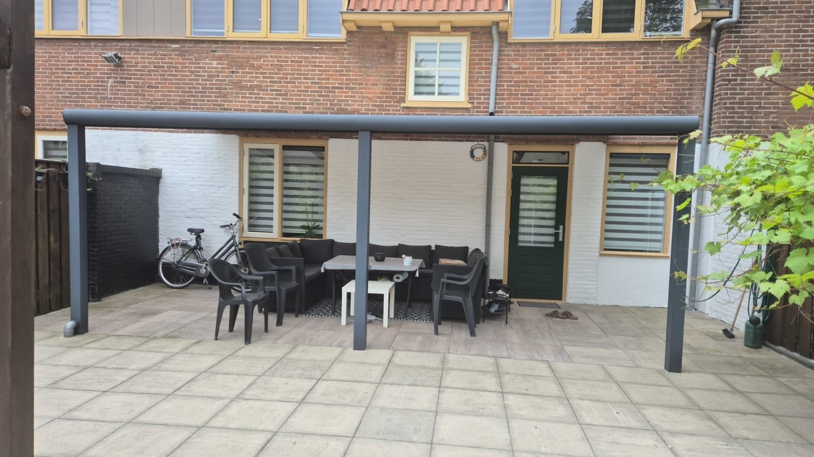 Veranda 6x3 met polycarbonaat dak en spotjes, Tuin en Terras, Overkappingen, Ophalen, Gebruikt, Veranda