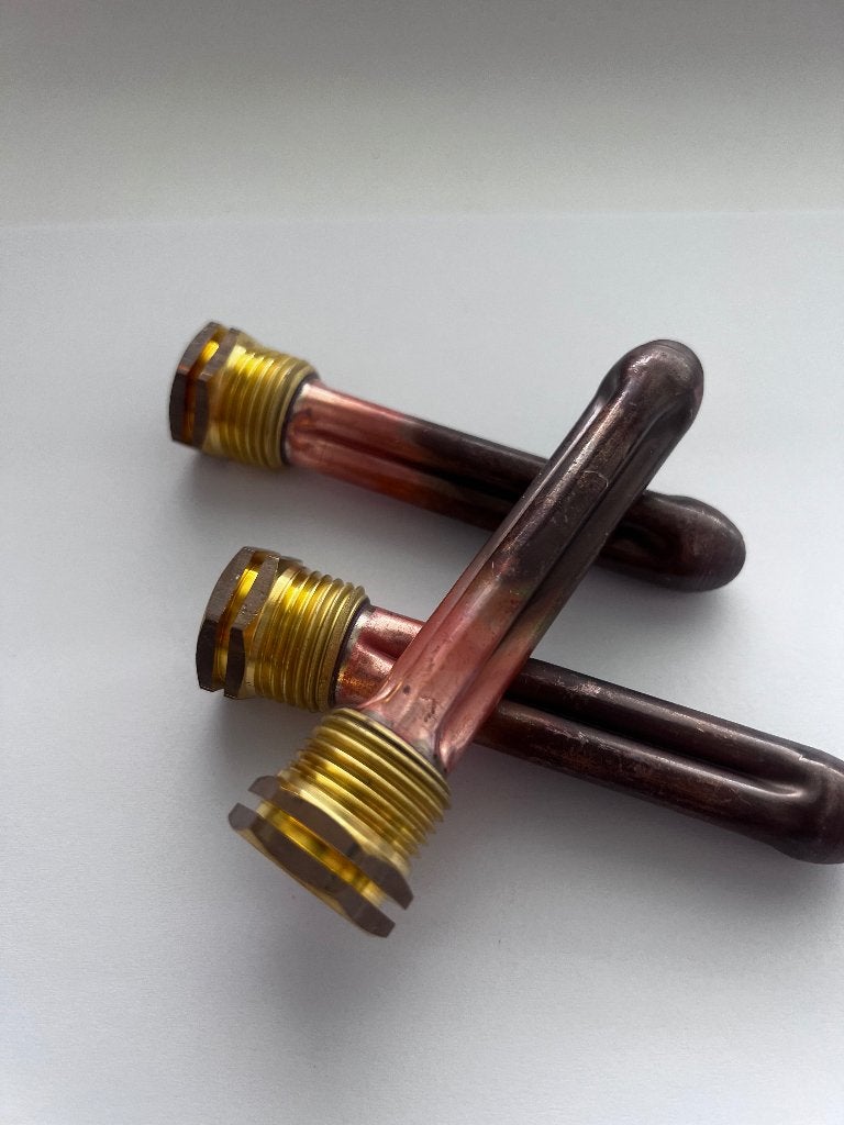 30 stuks dompelbuis 1/2" MT, koper voor 3 sensors