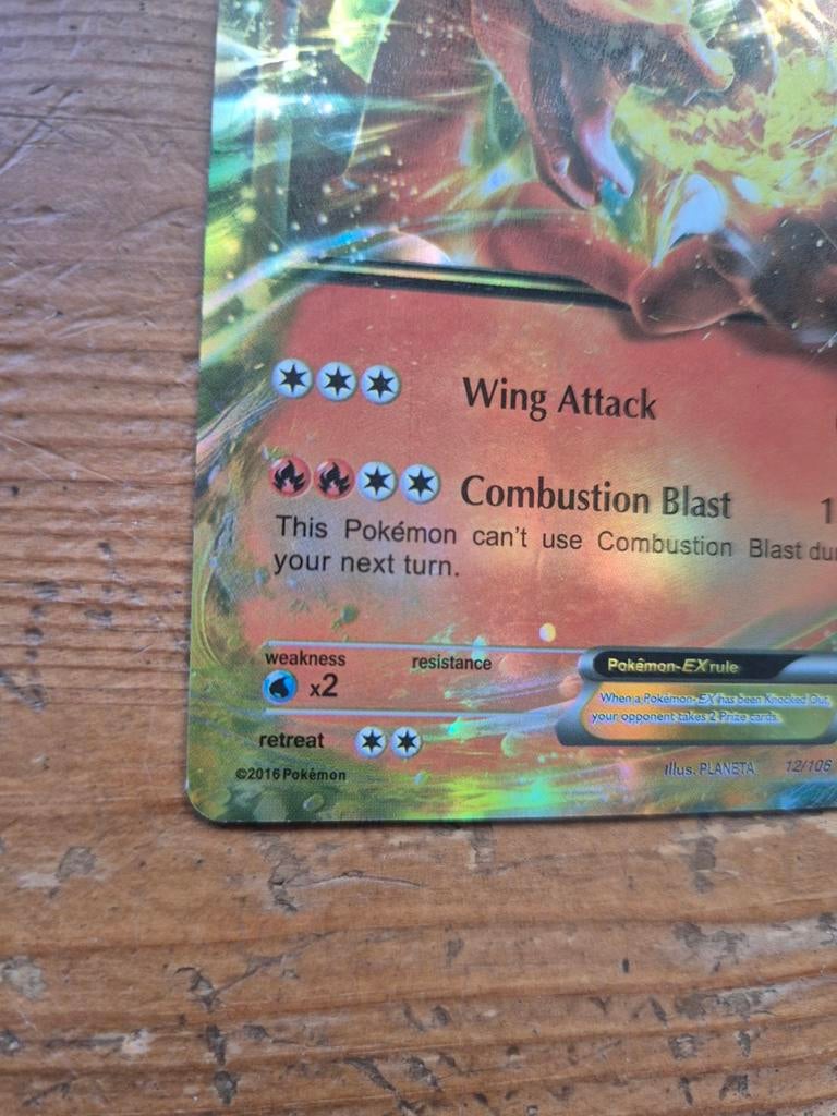 Charizard EX pokemon kaart 2016, Ophalen of Verzenden