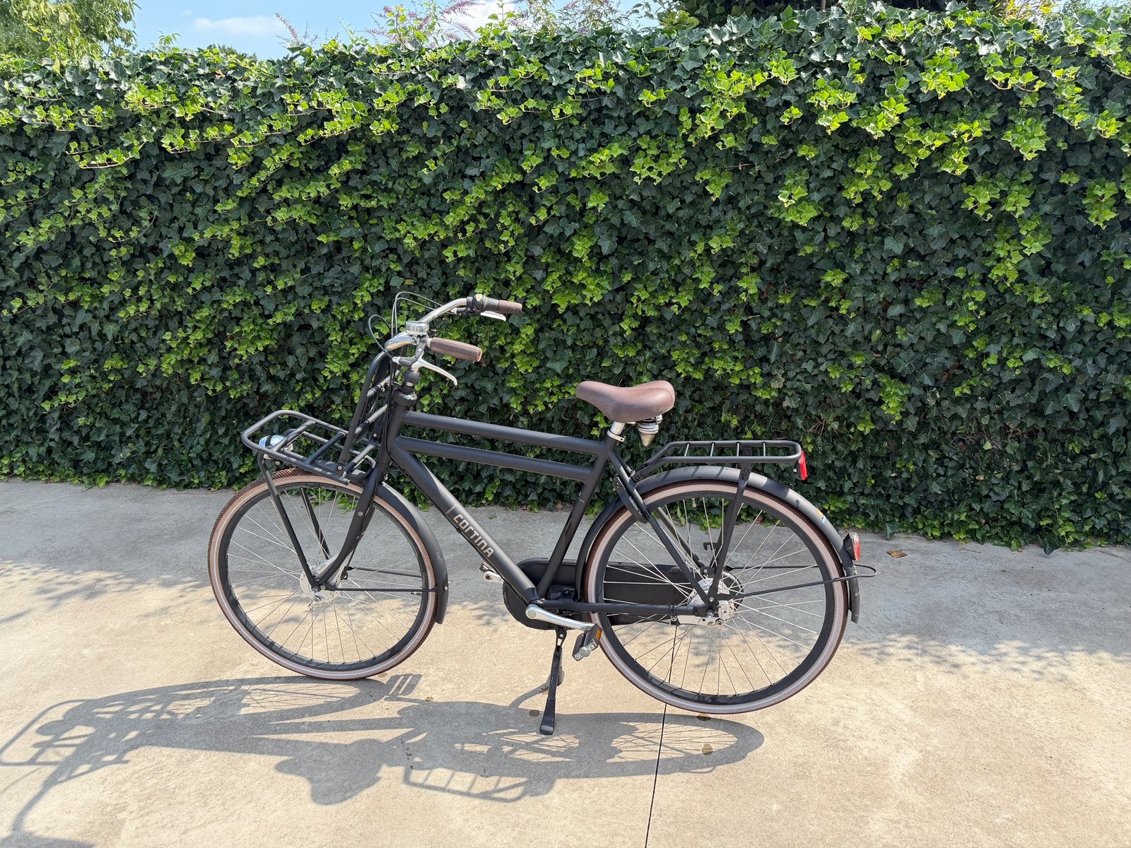 Cortina u4 N7 fiets - 56 cm - jet black matt, Gebruikt, Versnellingen, 53 tot 57 cm, Ophalen
