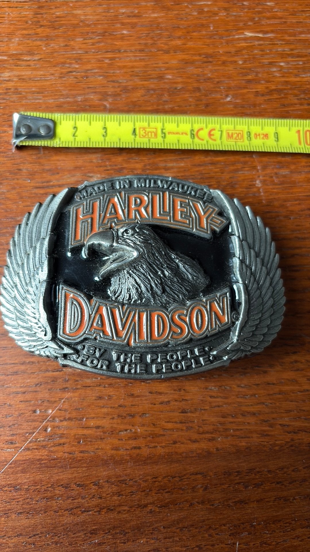 Buckle Riemgesp Harley Davidson, Kleding | Heren, Verzenden, Zo goed als nieuw, Overige kleuren, Minder dan 95 cm