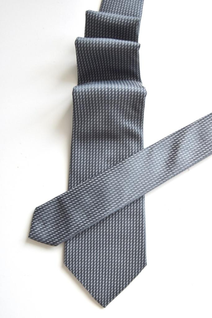 Nieuwe Giorgio Armani zijden stropdas, das, blauw/grijs/wit, Nieuw, Giorgio Armani, Met patroon, Verzenden