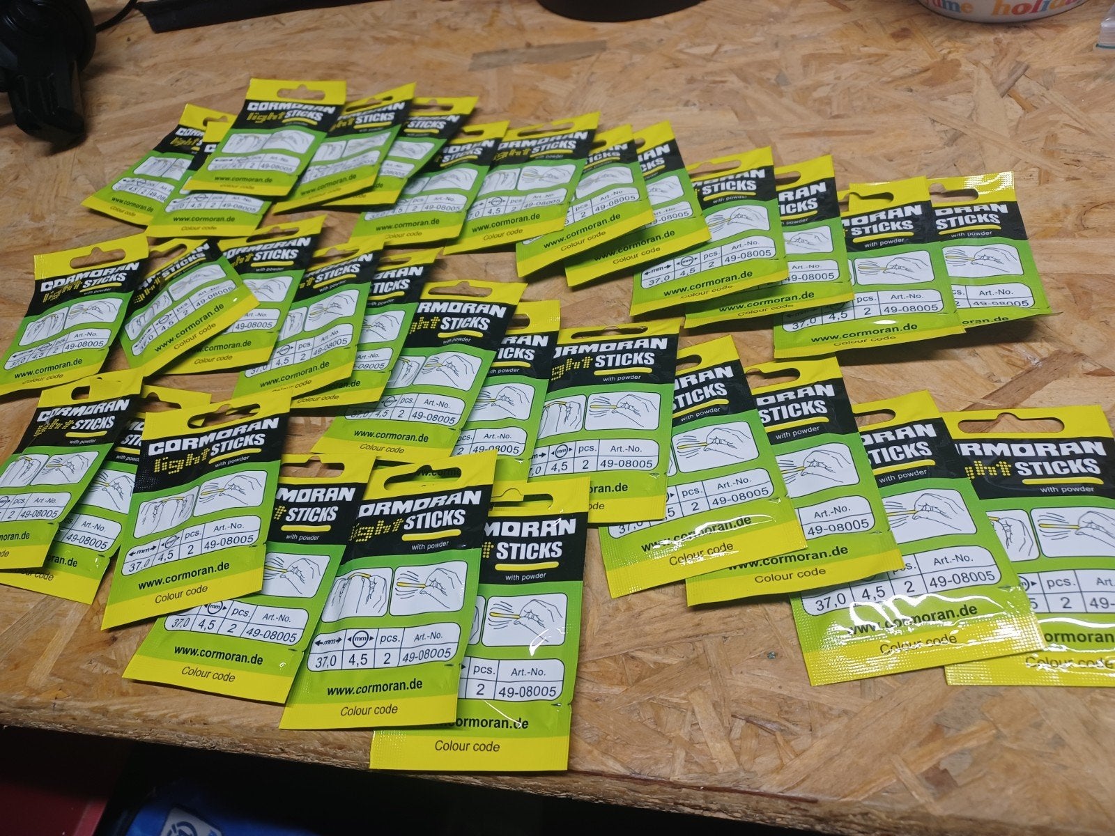 64x breeklichtjes voor hengeltop 4.5 mm CORMORAN (nieuw), Ophalen of Verzenden