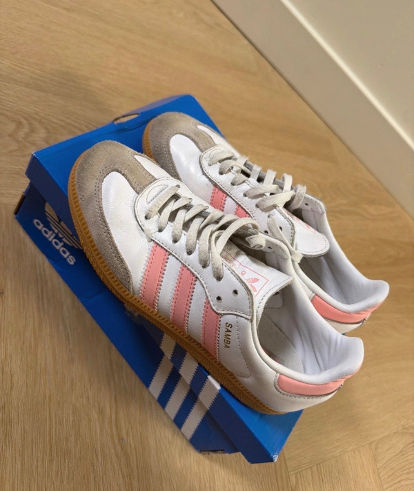 Adidas Samba OG J sneakers - Maat 36 2/3, Wit, Ophalen of Verzenden, Sneakers of Gympen, Gedragen