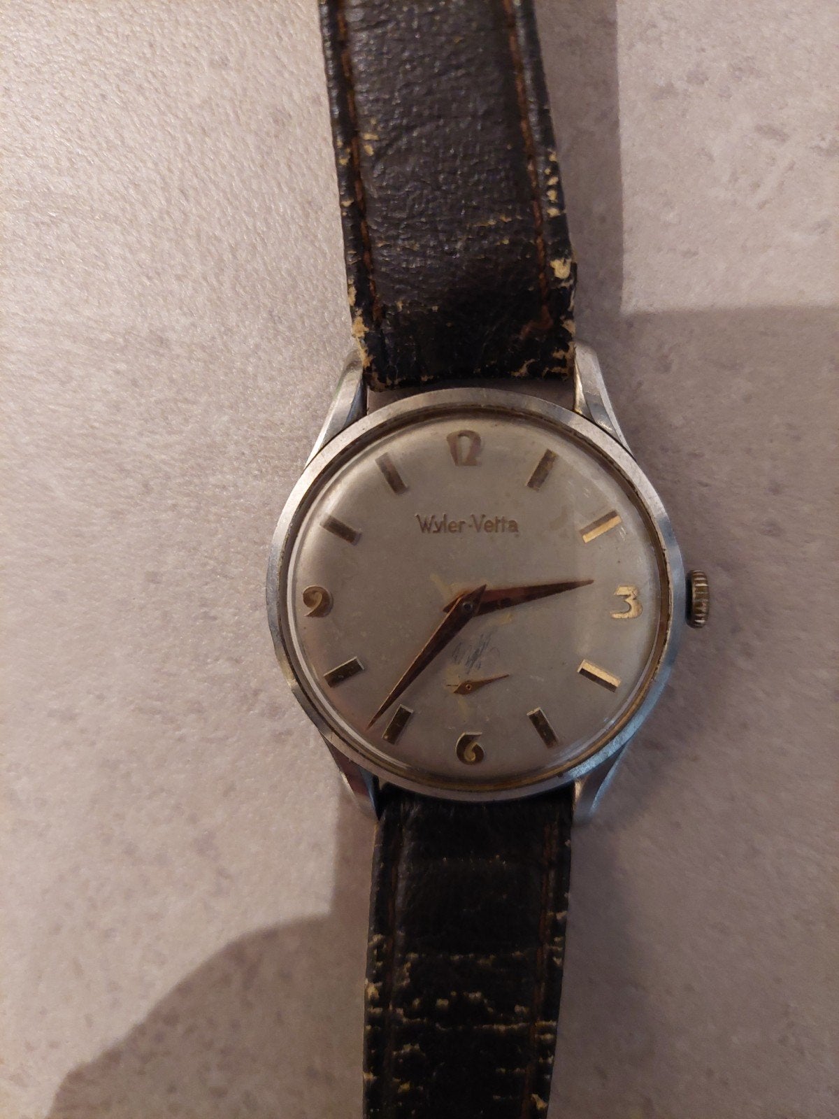 Vintage Wyler Vetta Incaflex Antimagnetic Polshorloge, Overige merken, Staal, Met bandje, Polshorloge