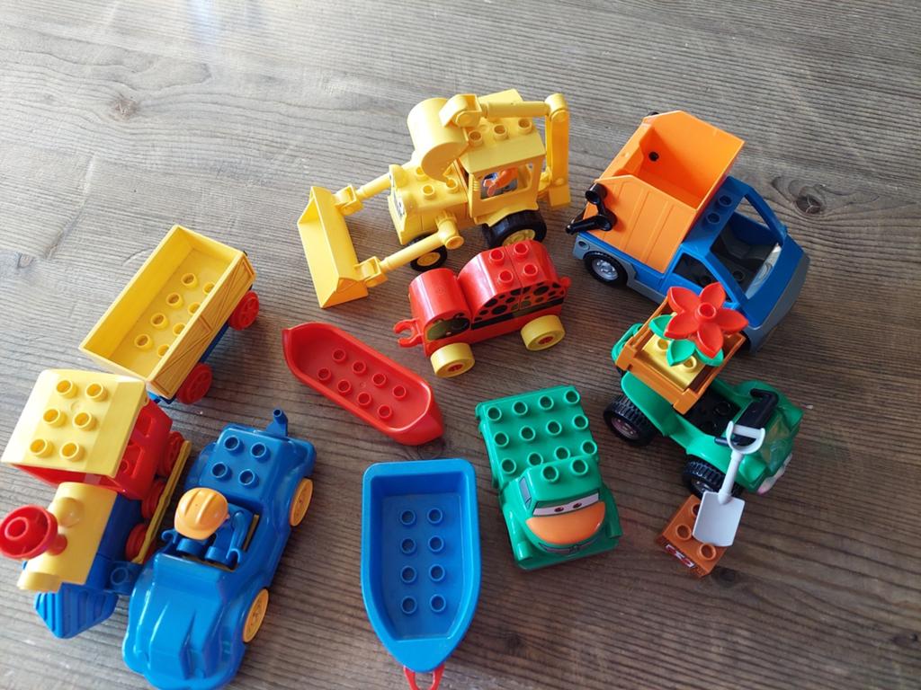 Duplo voertuigen oa bob de bouwer, Kinderen en Baby's, Speelgoed | Duplo en Lego, Gebruikt, Overige thema's, Ophalen of Verzenden