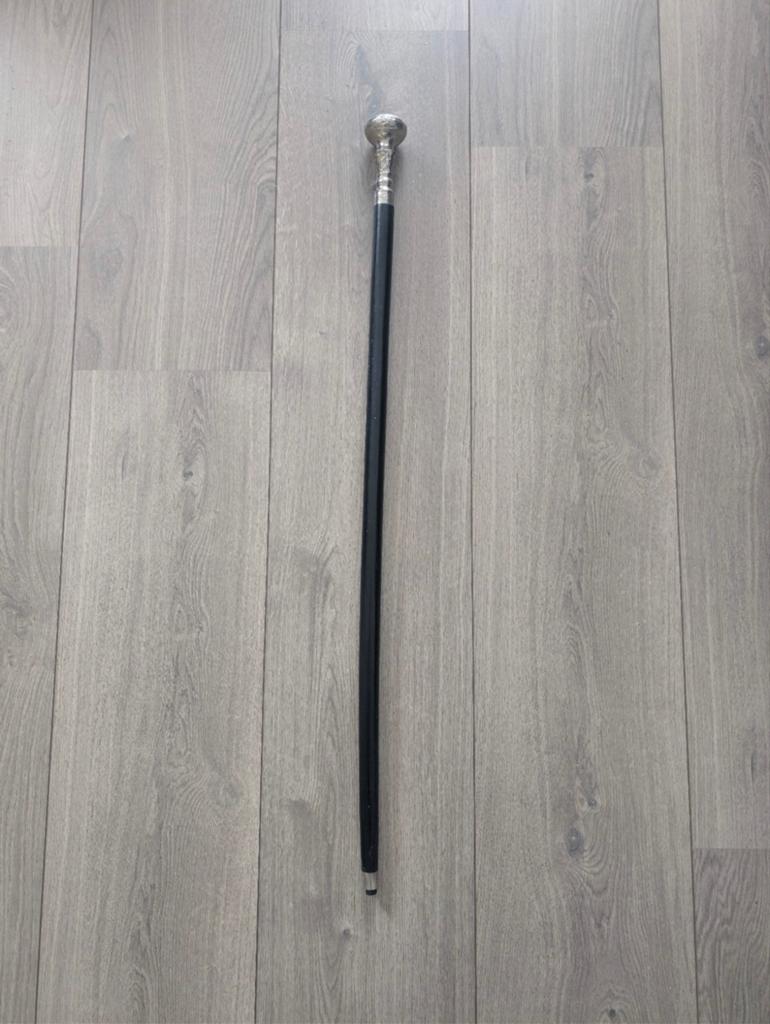 Wandelstok met zilverkleurig handvat, Ophalen of Verzenden, Gebruikt
