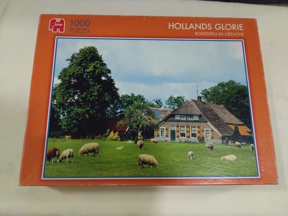 Jumbo Legpuzzel Hollands Glorie boerderij 1000 stukjes, Ophalen of Verzenden, 500 t/m 1500 stukjes, Zo goed als nieuw, Legpuzzel