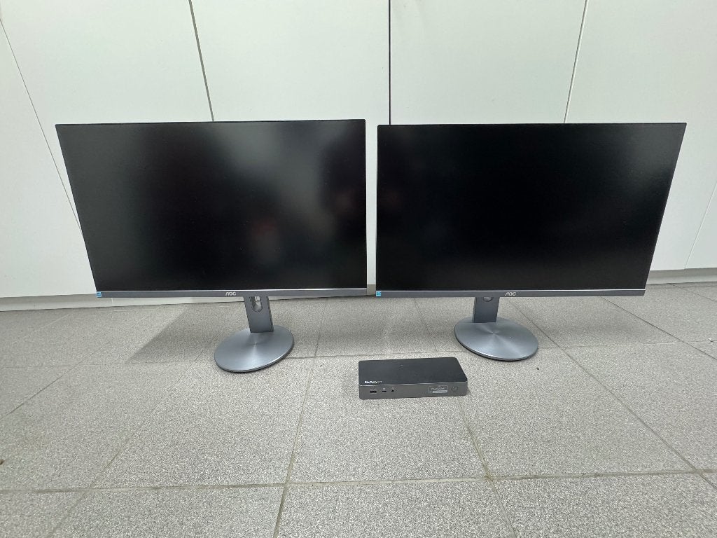 AOC 27 inch monitors met StarTech docking station, Ophalen, Aoc, HDMI, IPS