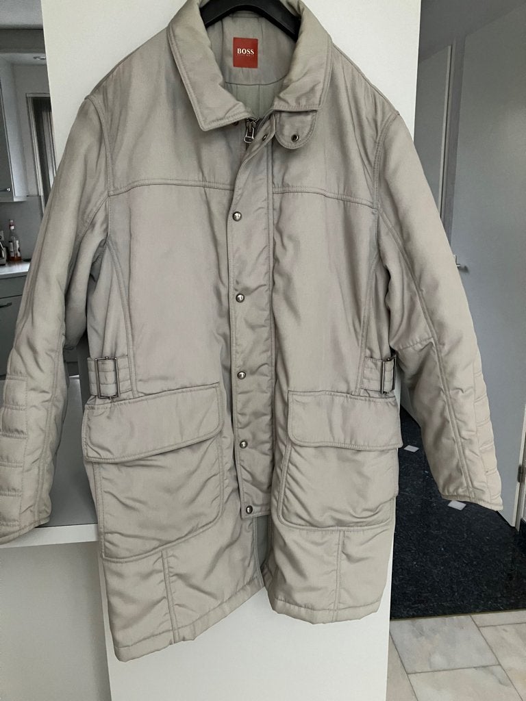 Hugo Boss Warme half lange winterjas maat 54, Kleding | Heren, Jassen | Winter, Maat 52/54 (L), Overige kleuren, Ophalen of Verzenden