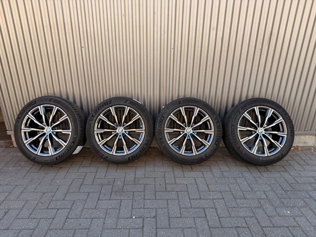 BMW X5 G05 X6 G06 740M 20 inch velgen Michelin Pilot Alpin, Ophalen, Gebruikt, 275 mm, Banden en Velgen