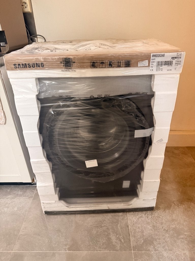 Wasmachins samsung 9kg eco bubble, Ophalen, 1200 tot 1600 toeren, 8 tot 10 kg, Nieuw
