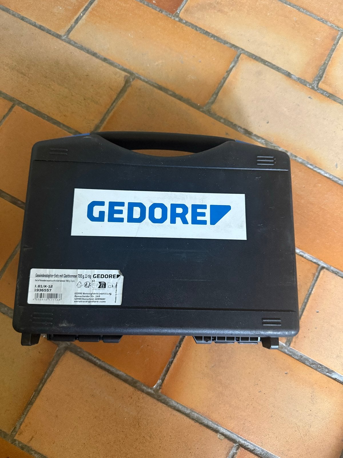 GEDORE Schroefdraadinzetset met traagheidstrekker, Ophalen of Verzenden, Zo goed als nieuw, Overige typen, Gedore