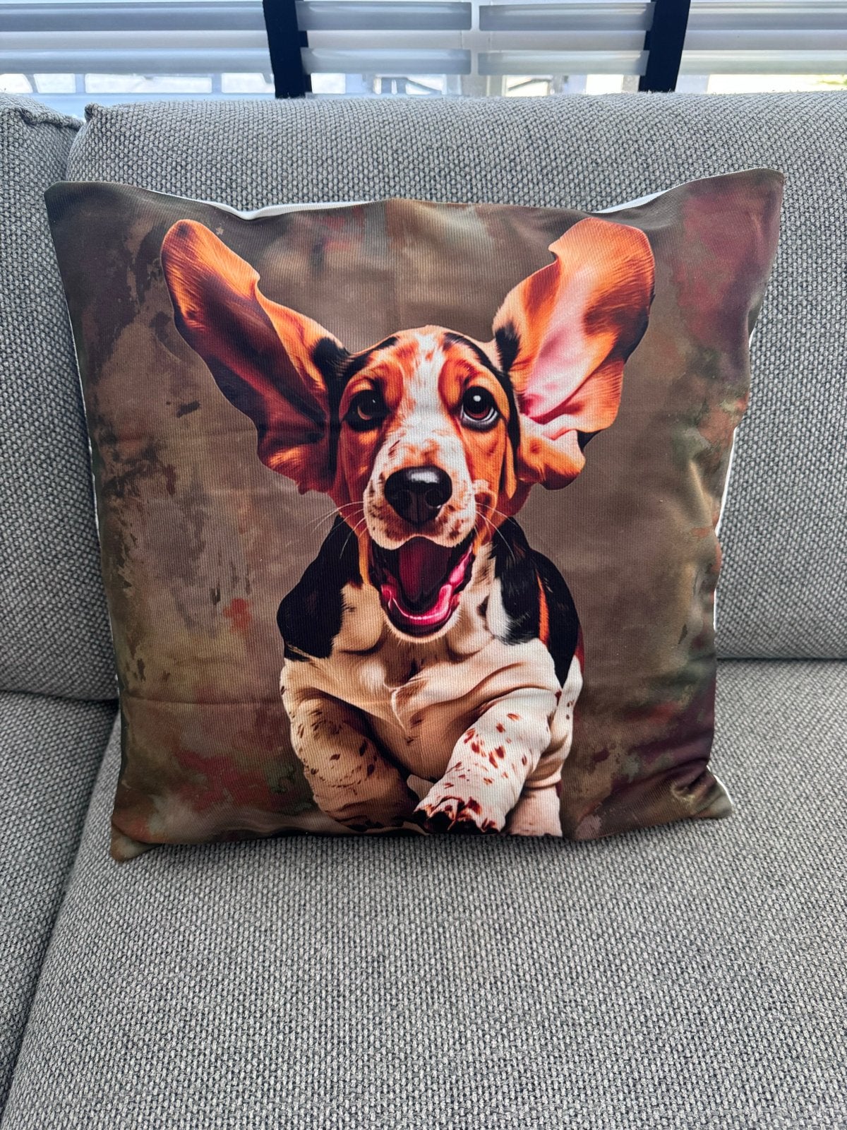 Kussenhoes Basset Hound, Overige merken, Meerkleurig, Nieuw, Ophalen of Verzenden
