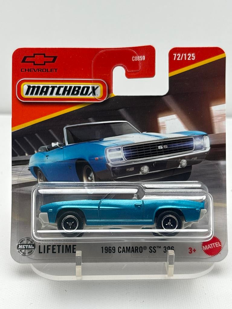 Matchbox 1969 Chevrolet Camaro SS 396 - Nieuw in verpakking, Auto, Nieuw, Ophalen of Verzenden, Mattel