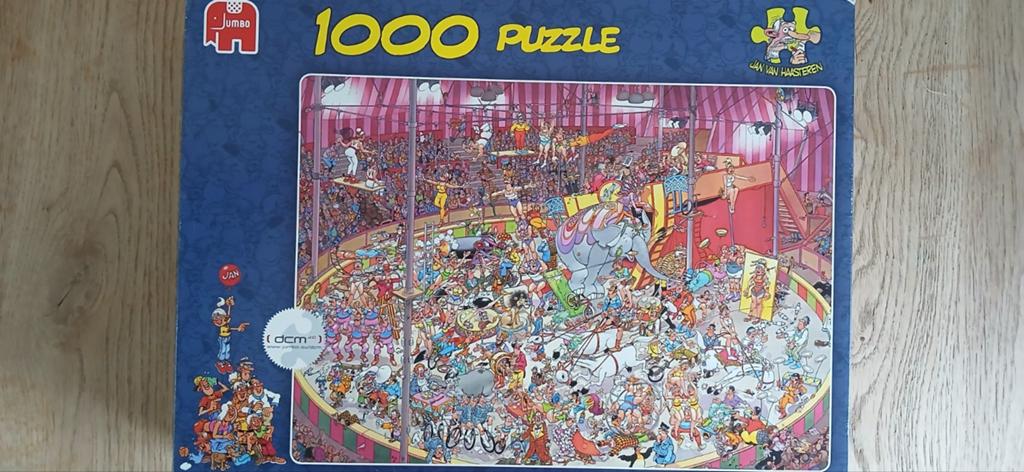 Jan van Haasteren 1000st. Circus, Ophalen of Verzenden, 500 t/m 1500 stukjes, Zo goed als nieuw