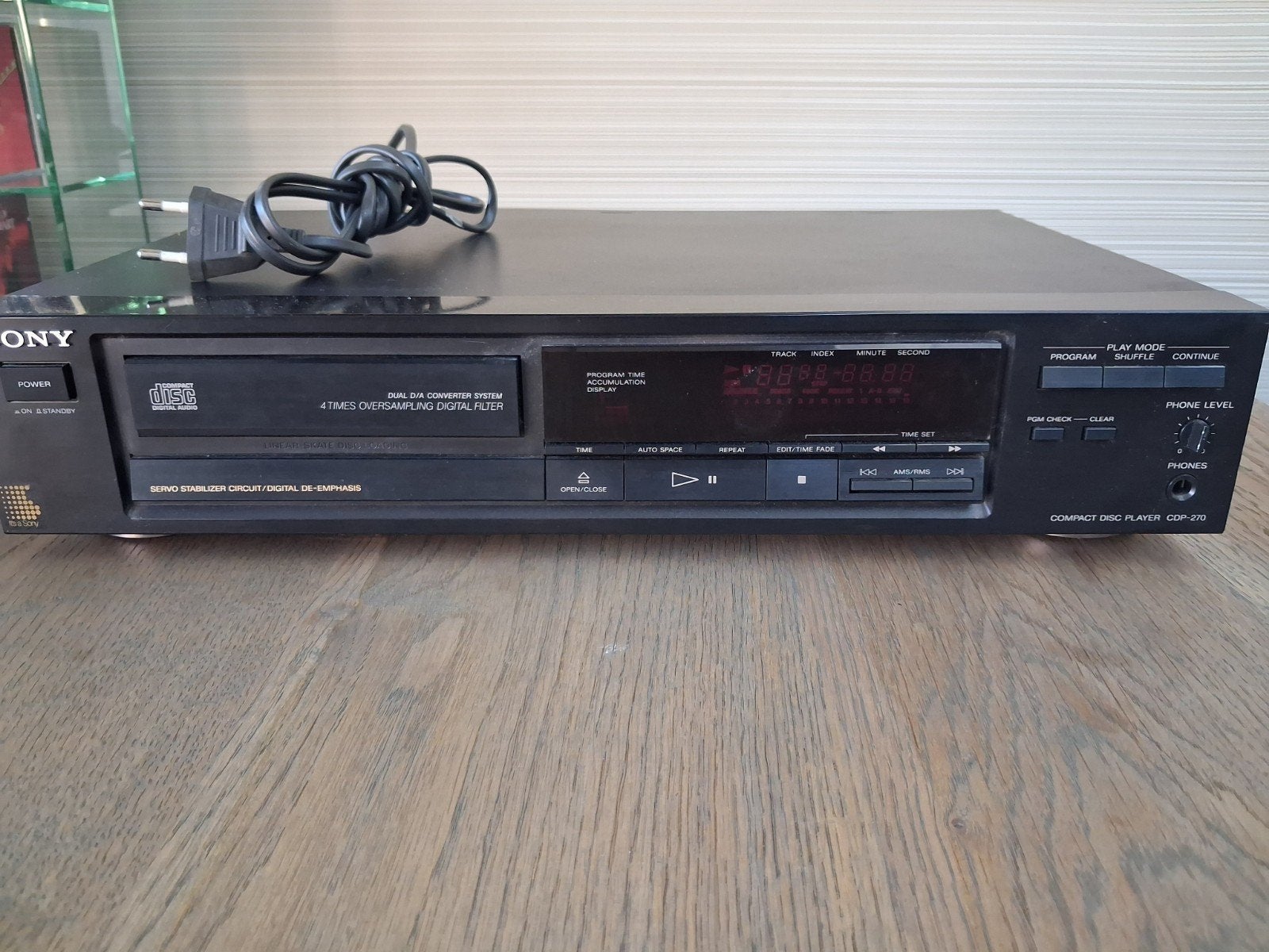 Sony CDP-270 Compact Disc Speler - Vintage Audio, Ophalen of Verzenden, Gebruikt, Sony