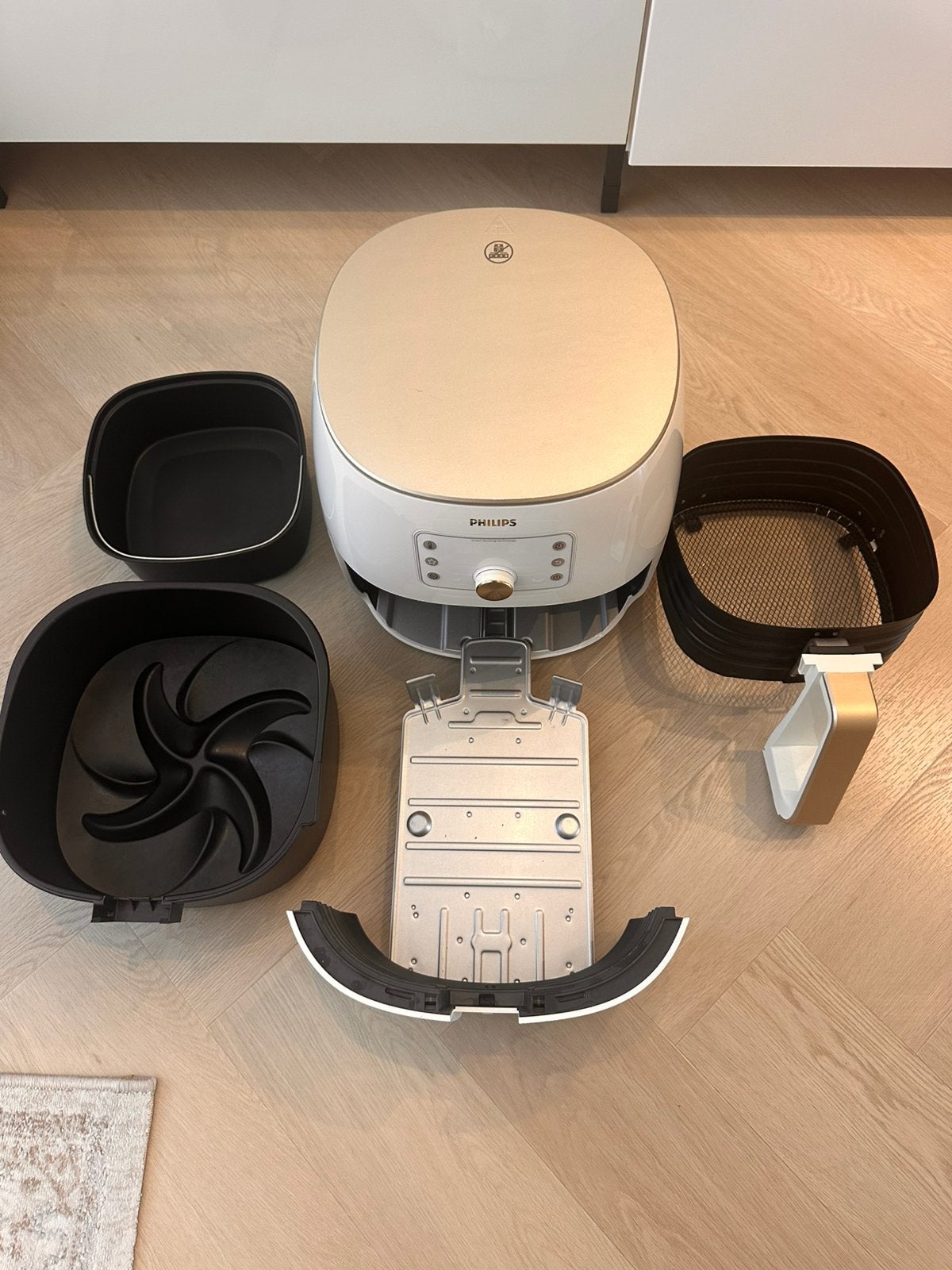 Philips Airfryer XXL wit/goud - Zo goed als nieuw, Ophalen, Zo goed als nieuw, Airfryer XXL, 1500 gram of meer