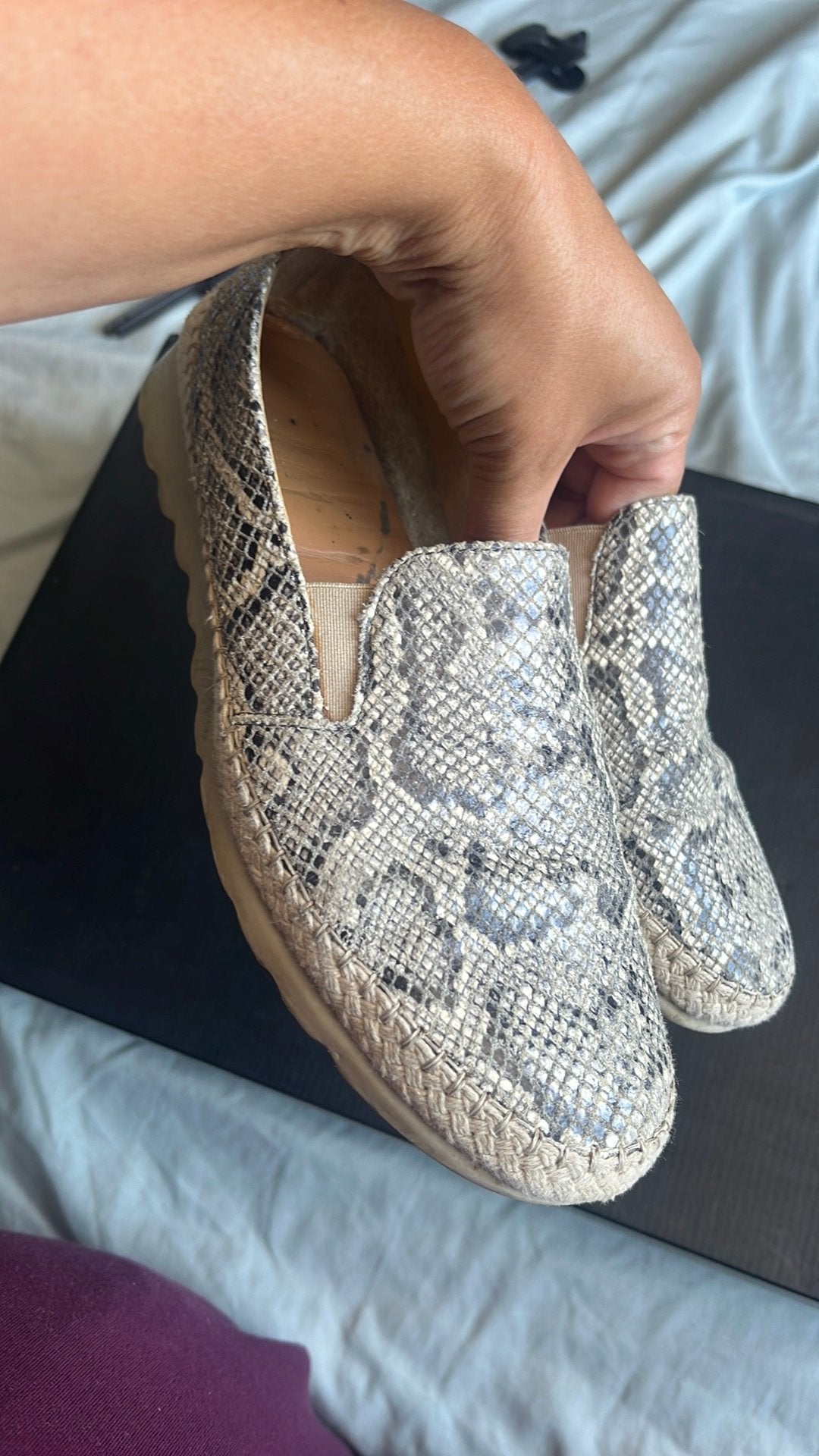 Flexx leren schoenen maat 38, Ophalen of Verzenden, Espadrilles of Moccasins, Grijs, Gedragen