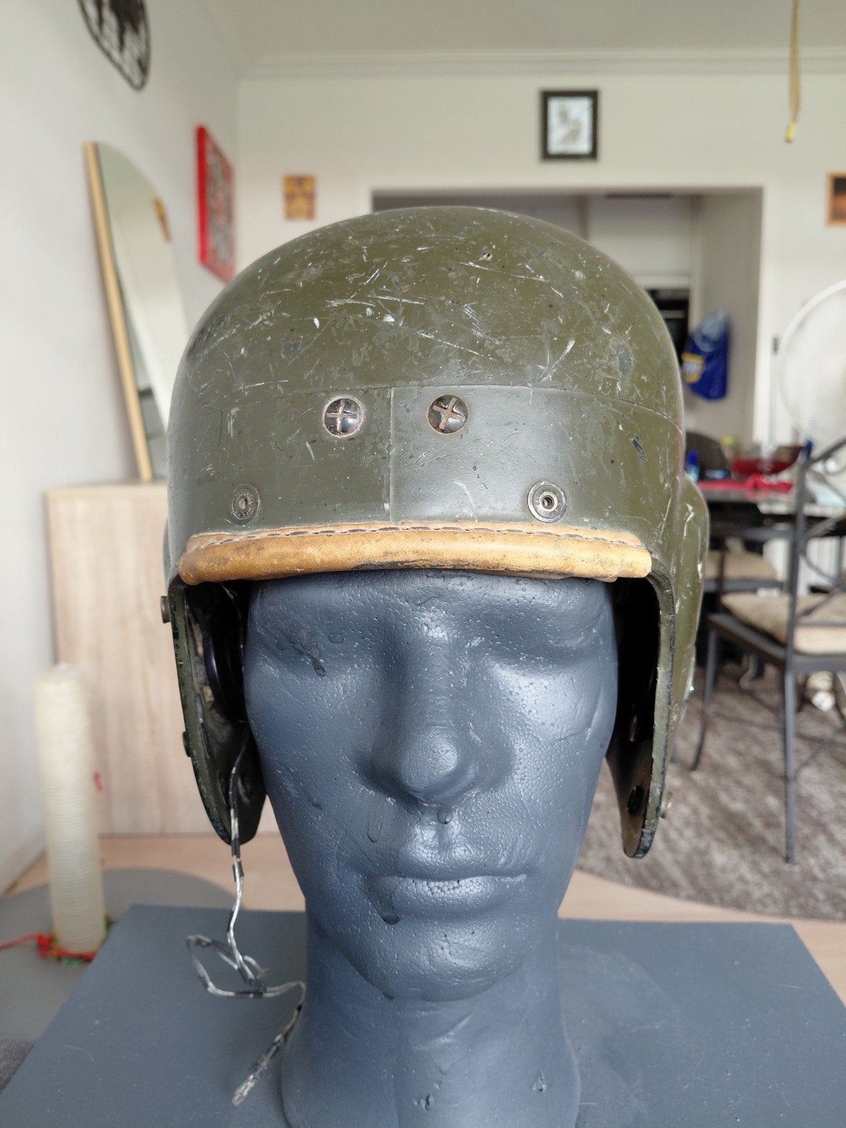 U.S. Tankhelm QM1C., Ophalen of Verzenden, Amerika, Helm of Baret