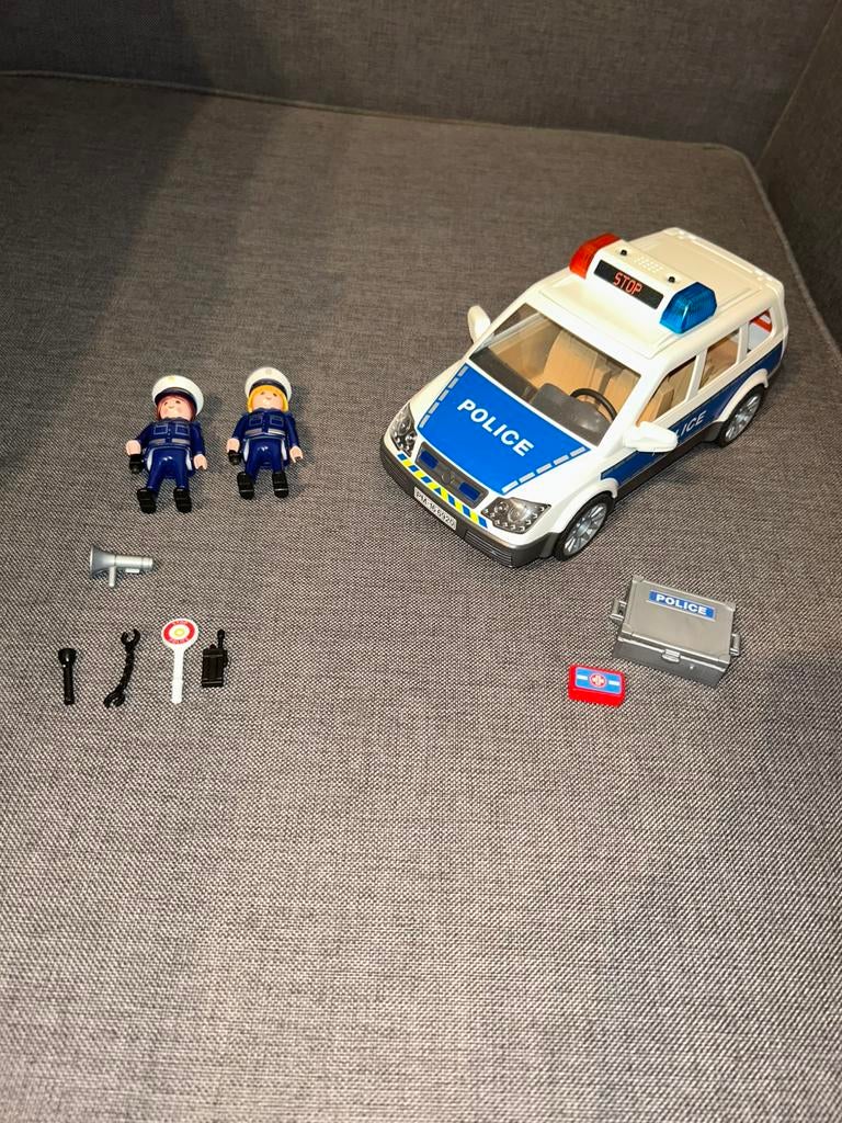 PLAYMOBIL politiepatrouille met licht en geluid 6920, Ophalen, Zo goed als nieuw, Complete set