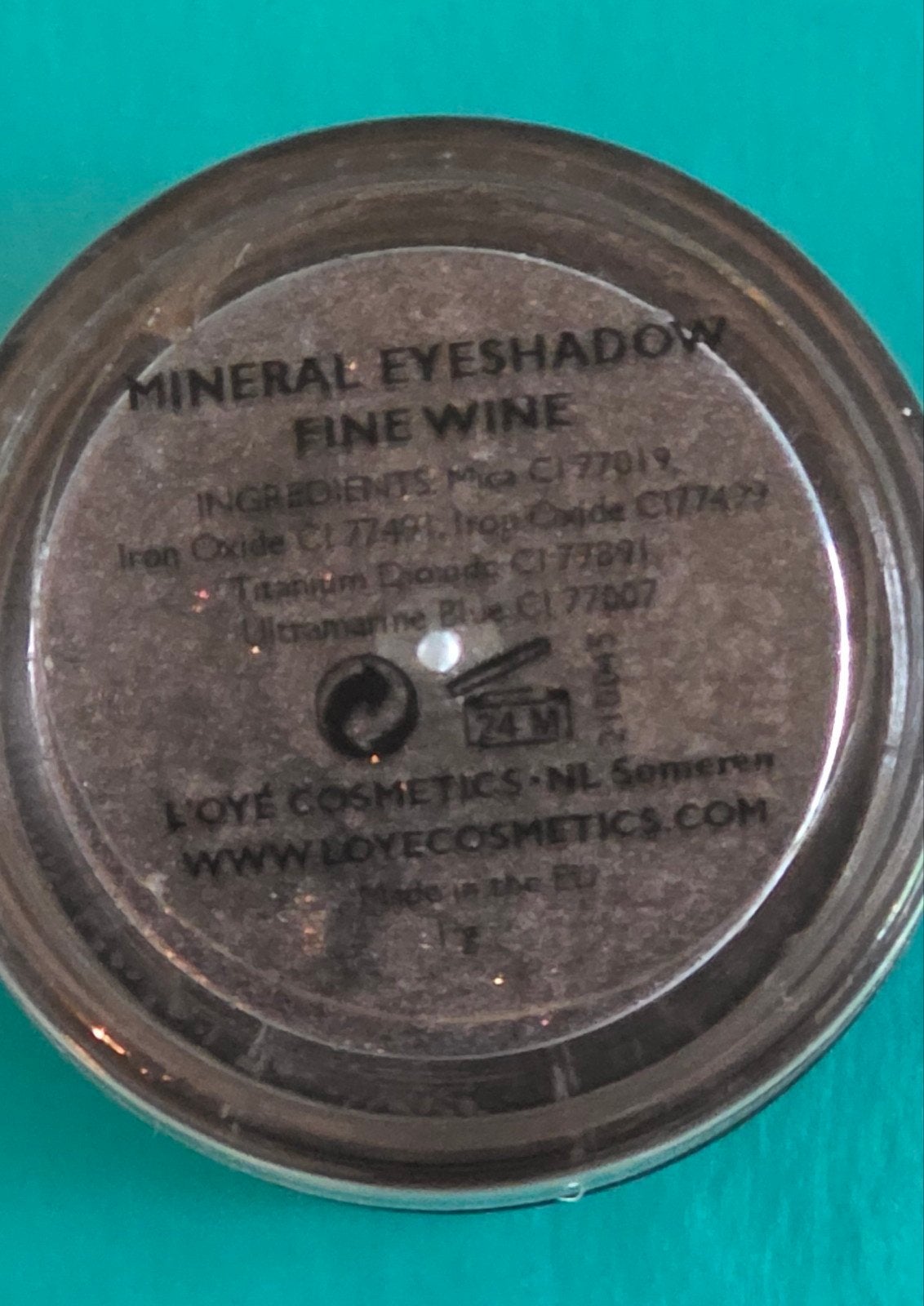 L'oye Mineral Eyeshadow Fine Wine, Ophalen of Verzenden, Zo goed als nieuw, Ogen