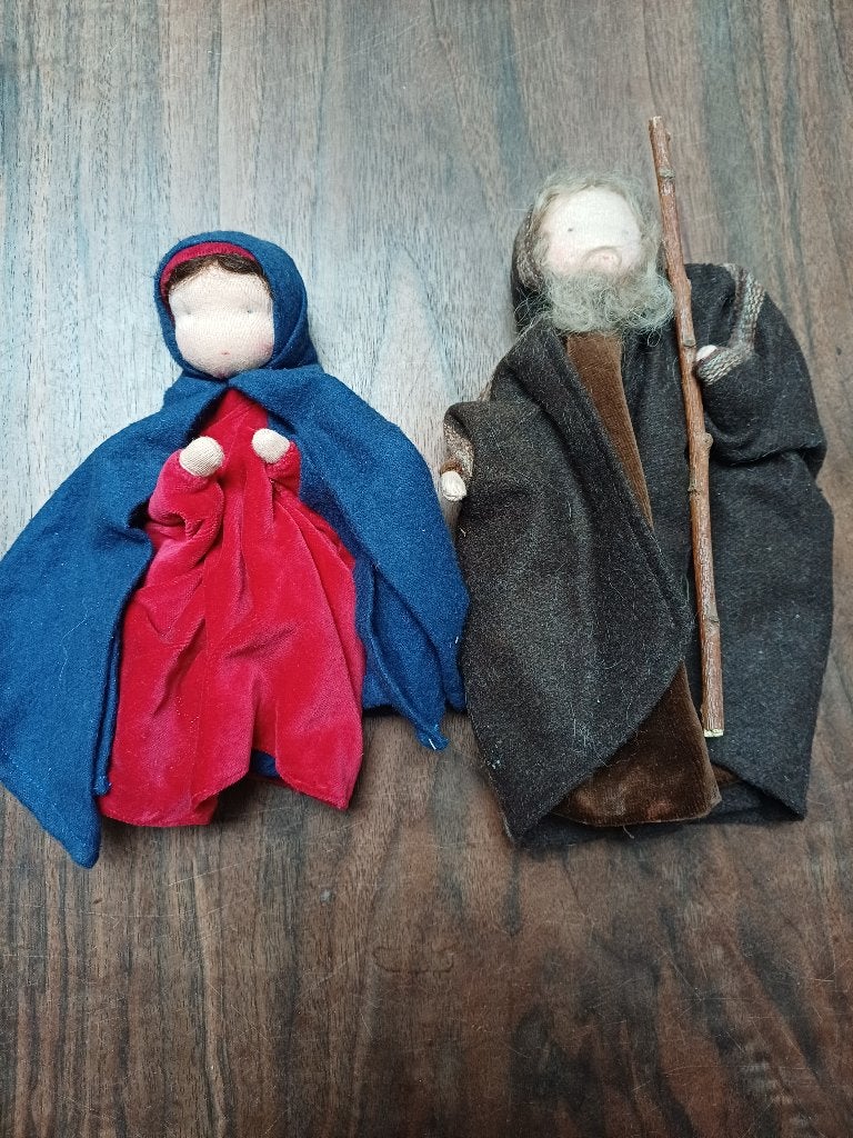 Prachtige Handgemaakte Kerstgroep / Kerststal Vrijeschool, Diversen, Ophalen of Verzenden, Zo goed als nieuw