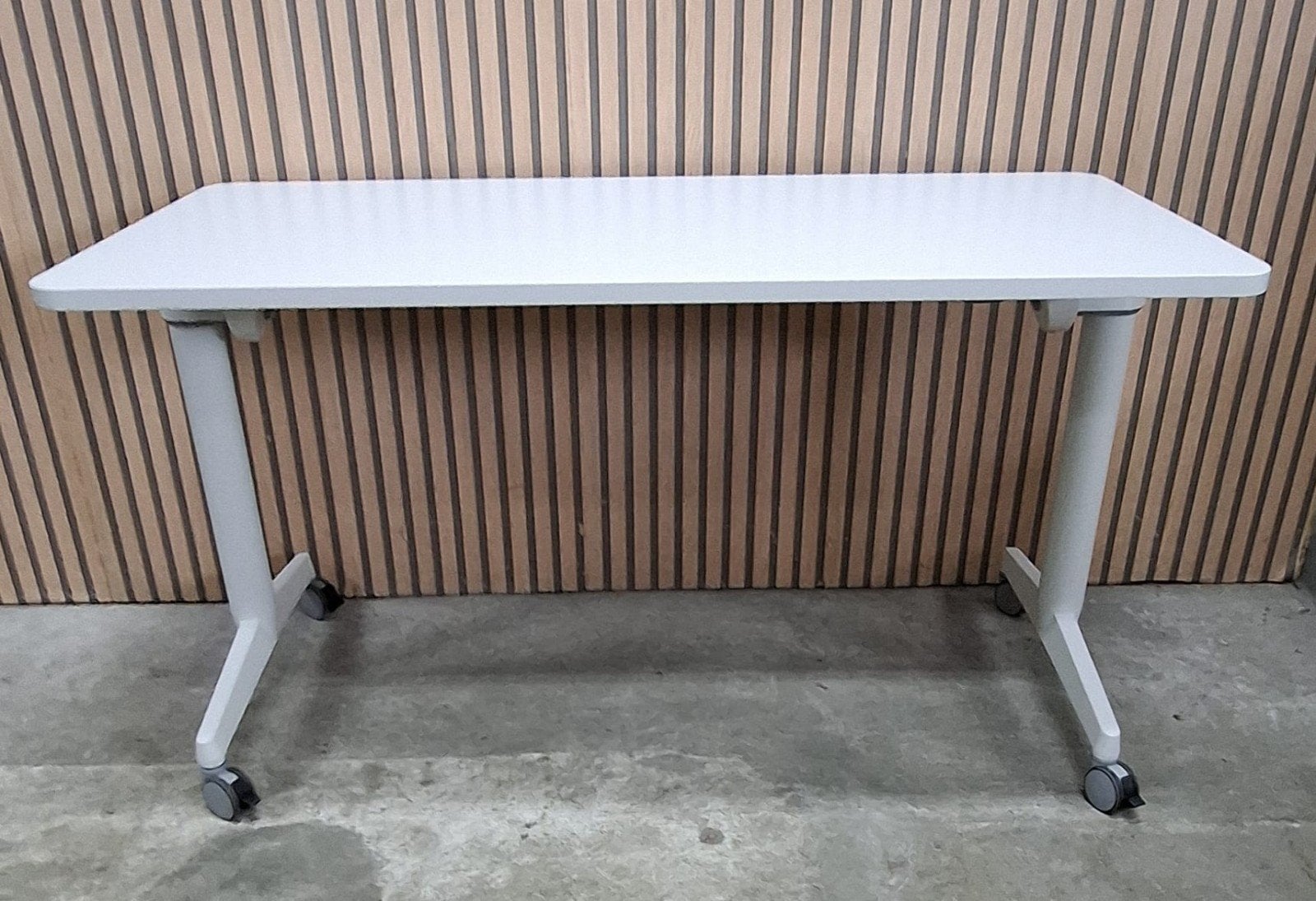 8 x Steelcase FlipTop klaptafels kantoor bureaus tafels wit, Ophalen of Verzenden, Zo goed als nieuw