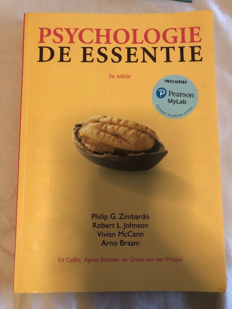 Psychologie de essentie 5e, Boeken, Ophalen of Verzenden, Alpha, Zo goed als nieuw, HBO