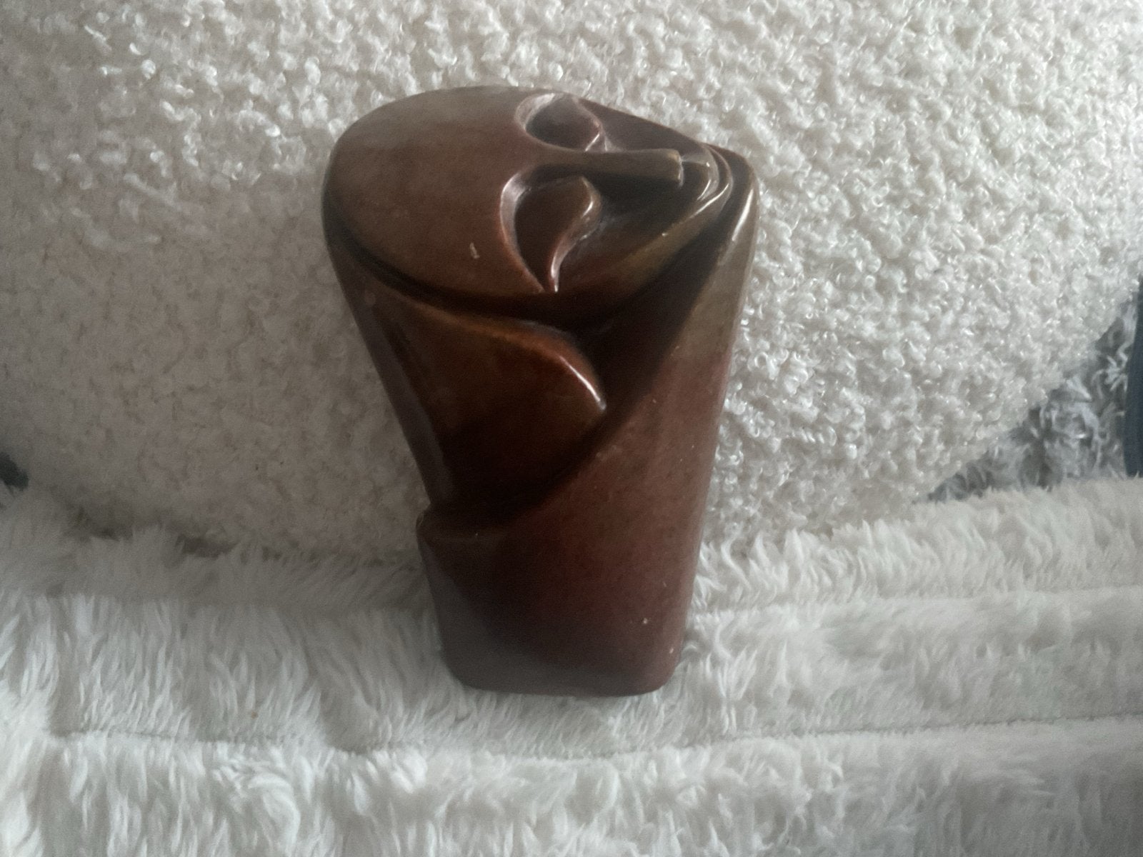 Abstracte sculptuur van steen - Bruin, Ophalen of Verzenden