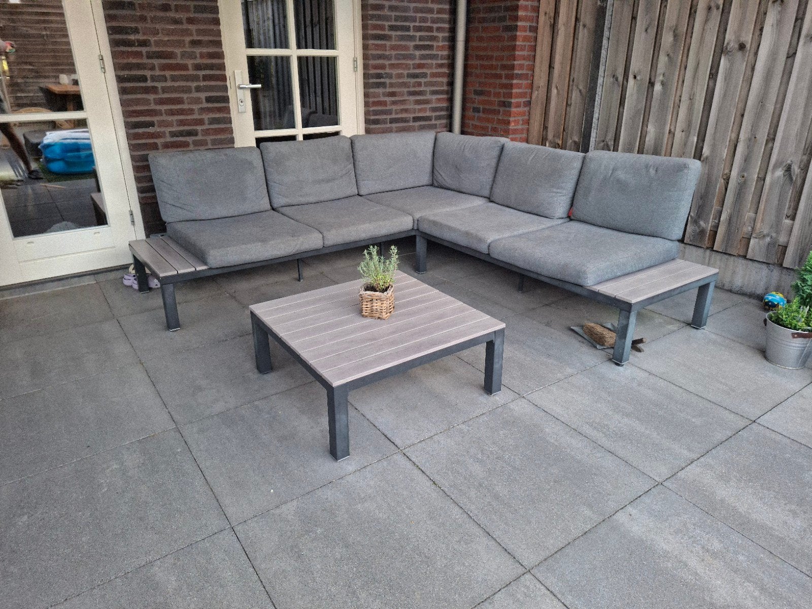 Le Sud loungeset loungebank 225 x 225 cm, Tuin en Terras, Tuinsets en Loungesets, Ophalen, Gebruikt, Aluminium, Loungeset