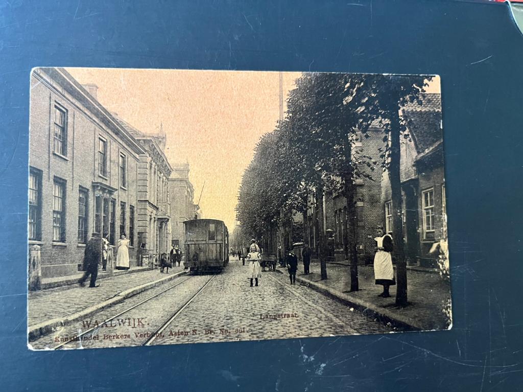Waalwijk Tulpkaart Berkers Verbunt Stoomtram (Voor 1920), Ophalen of Verzenden, Voor 1920, Gelopen, Noord-Brabant