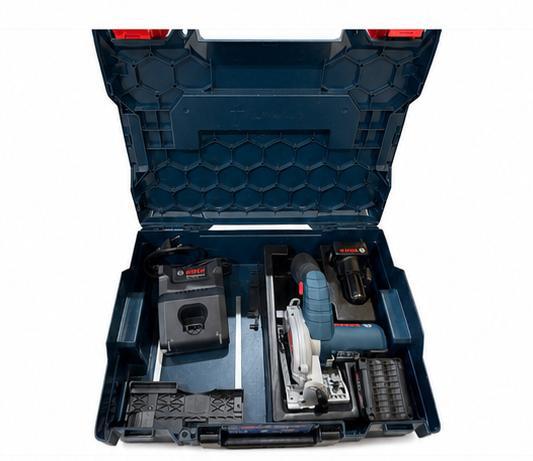 Bosch Professional GKS 12V-26, Cirkelzaag, Ophalen of Verzenden, Zo goed als nieuw, 30 tot 70 mm