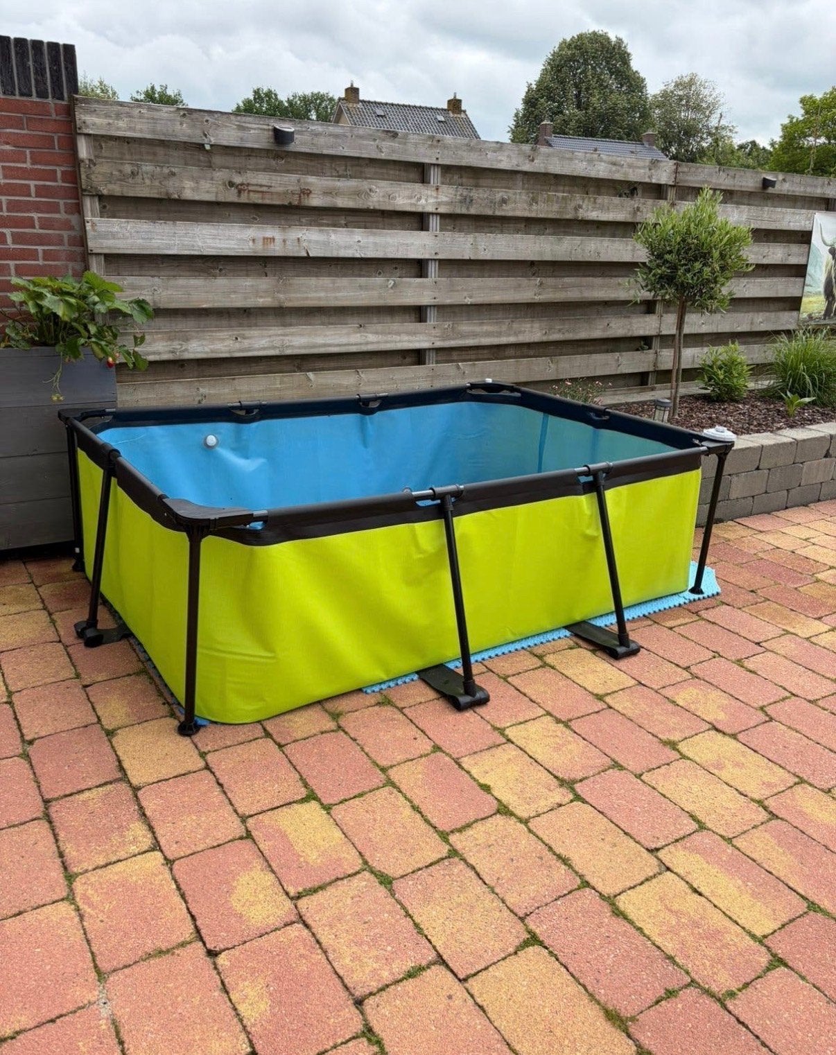 EXIT Zwembad 220x150x60 met werkende pomp, Tuin en Terras, Zwembaden, Ophalen, Gebruikt, Minder dan 80 cm, Minder dan 200 cm