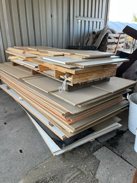 Spaanplaat, goed voor beschermplaat of grondhout, Ophalen, Gebruikt, Overige materialen, Minder dan 20 mm