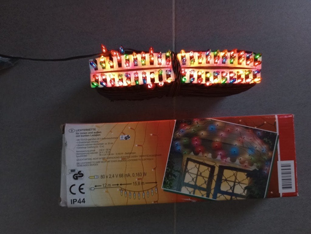 Lichtketting voor kerstmis, Ophalen, Zo goed als nieuw, Meerkleurig