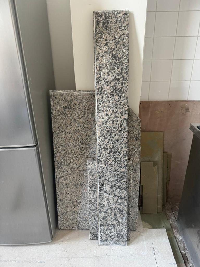 Marmeren stukken blad - verschillende maten, Ophalen of Verzenden, Gebruikt