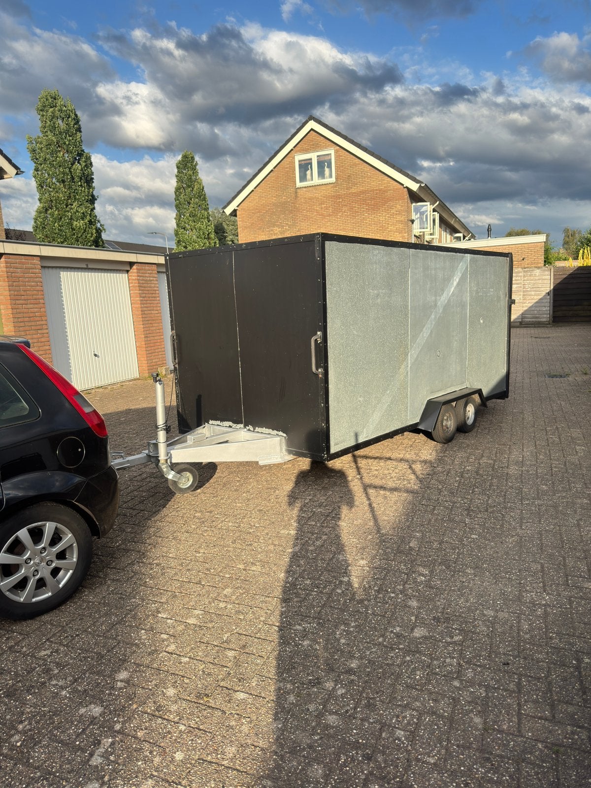Xxl aanhanger ongeremd dubbelasser, Ophalen of Verzenden, Zo goed als nieuw