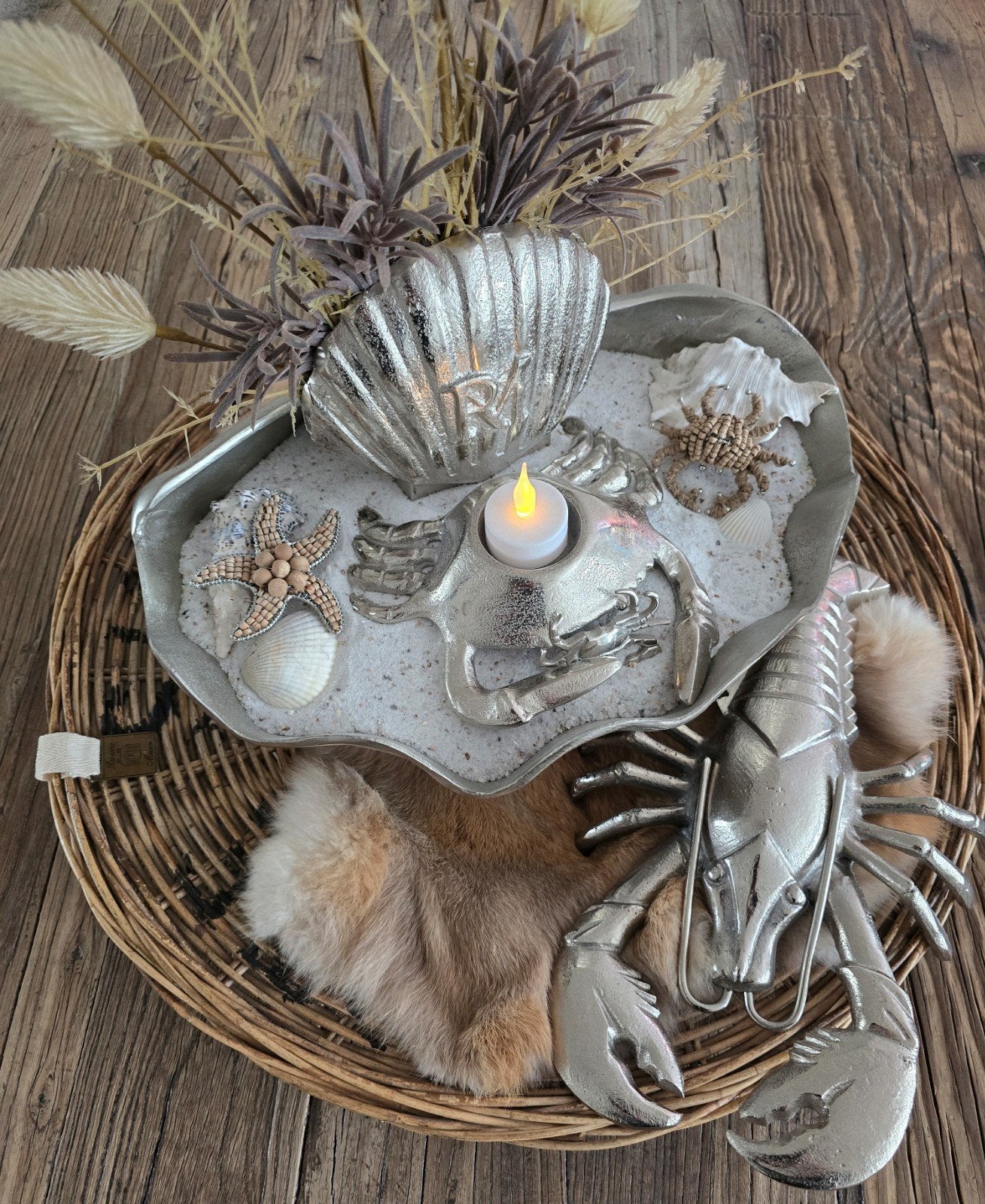 Rivièra maison rustic rattan cote sud  schaal, Huis en Inrichting, Woonaccessoires | Overige, Ophalen of Verzenden, Zo goed als nieuw