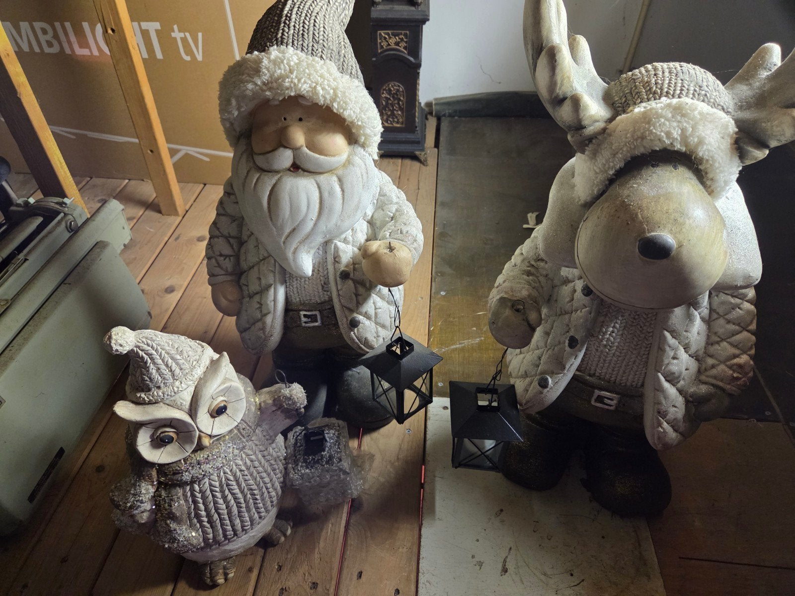 3 kerst beelden, Ophalen